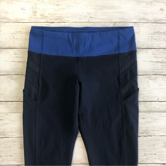 LULULEMON Illumina Crop Women’s Rugged Blue Capri Leggings Size 6 - Picture 7 of 16